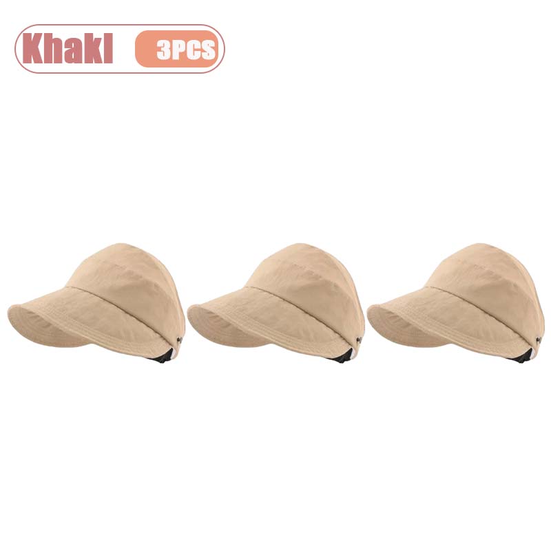1-5PCS Women‘s Summer Sun Protection Hat Visor Face Cover Bucket Cap Korean Style Baseball Hat for Outdoor Beach Travel
