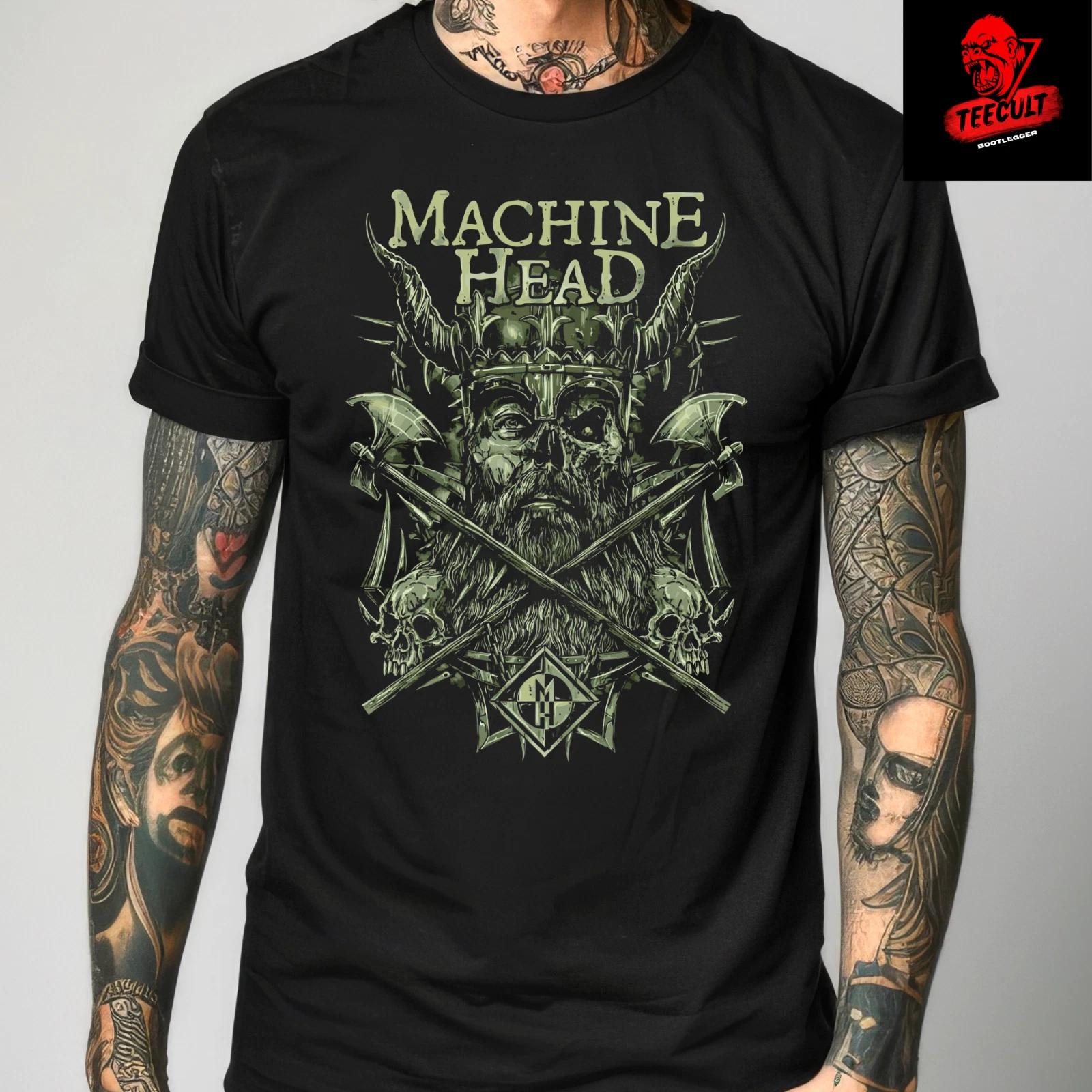 Men s and Women s T-shirts Machine Head Metal Rock Unisex Cotton Premium XL