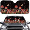 Talayituse Funny Family Dogs Print Windshield Sunshade for Car SUV Truck Foldable Uv Ray Reflector Front Window Sun Shade Visor Shield Cover