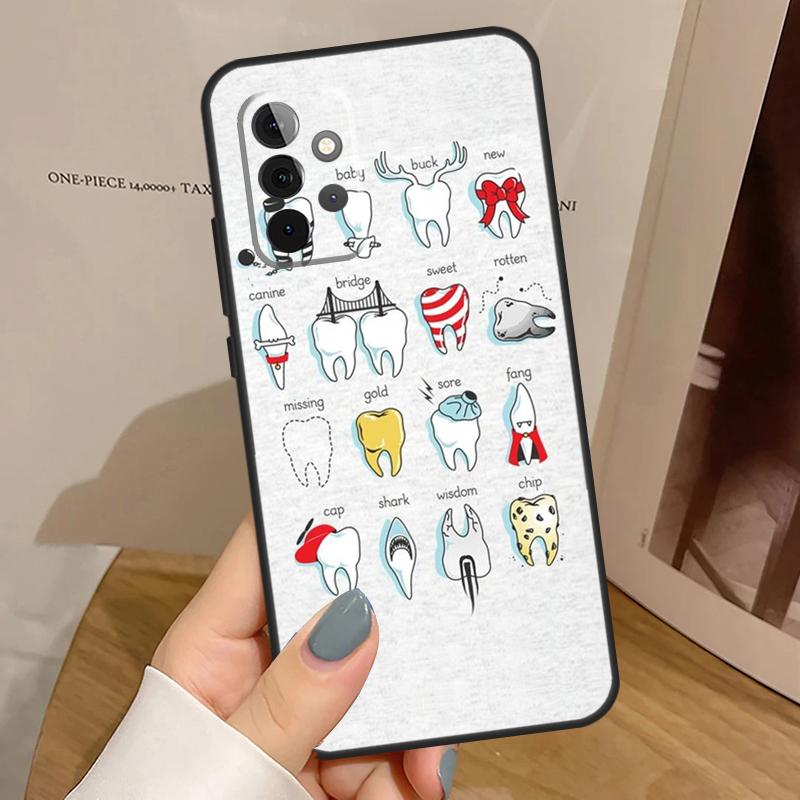 Dental Definitions Tooth For Samsung Galaxy A53 A33 A13 A23 A15 A25 A35 A55 A51 A71 A12 A32 A52 A14 A34 A54 Case