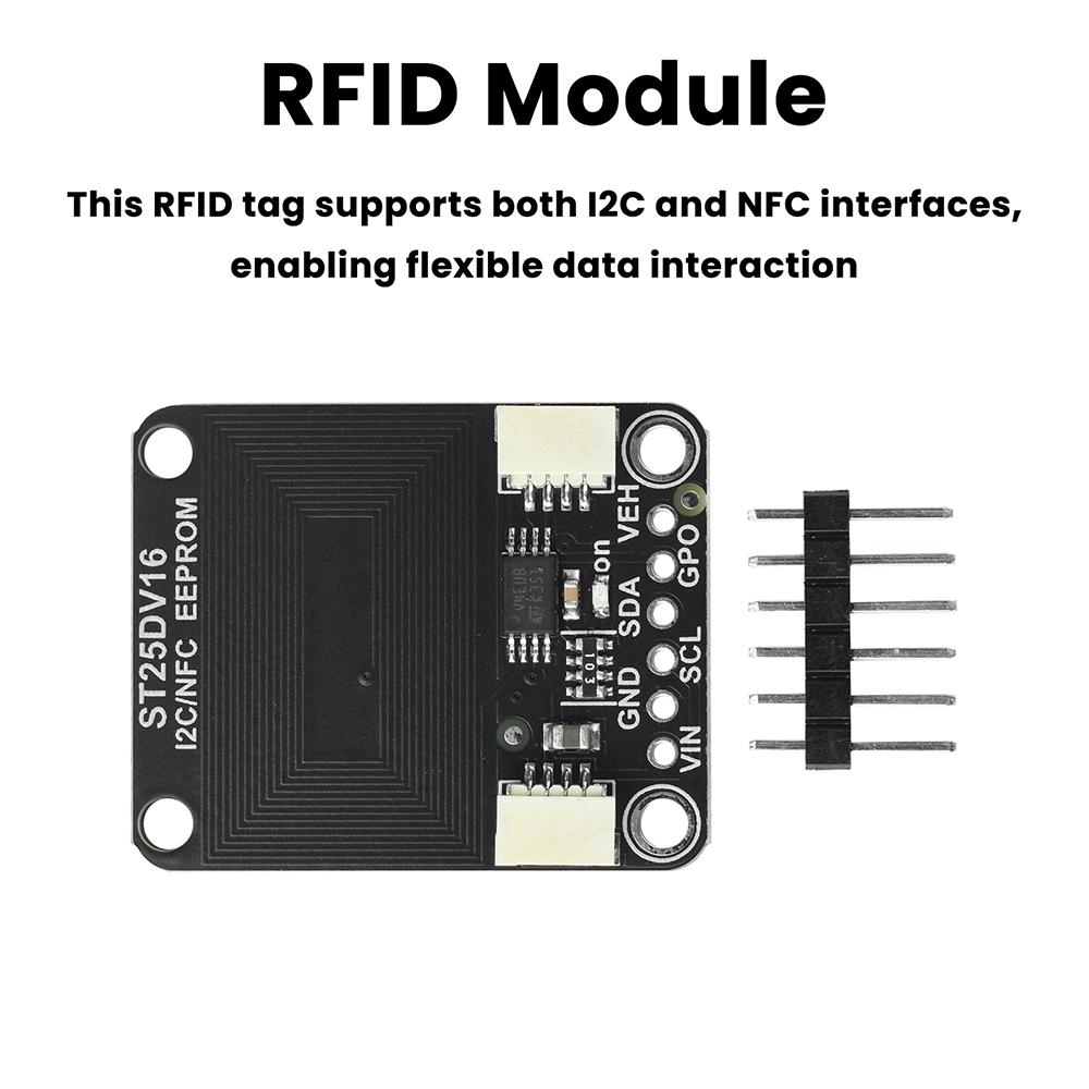 ST25DV16K I2C RFID Dynamic Tag Module RF Module Compatible With STEMMA QT/Qwiic Interface
