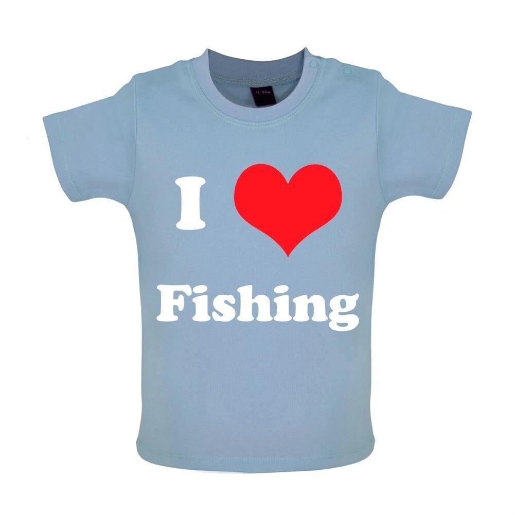 I Love Fishing - Kids T-Shirt Tees Top - Fishing Equipt Online 100