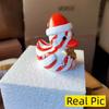 New Resin Christmas Duck Ornament, Handmade Decoration With A Bow, Home Decor Gift Suitable For Children And Friends