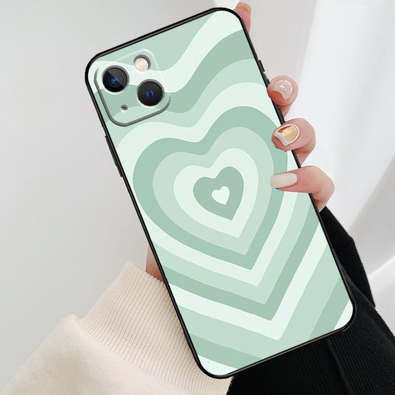 Colorful Heart Circle Love Phone Case For iPhone 17 Pro Max 16 15 11 13 12 14 Pro Max mini 15 16 Plus 16e 17 Air Cover