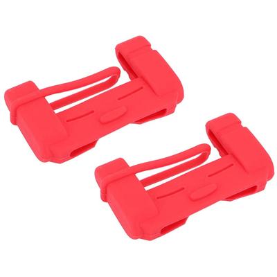Housse de Boucle de Ceinture de Sécurité Universelle en Silicone Anti-Rayures Housse de Boucle de Ceinture de Sécurité Plaque-Langue Housse en Silicone Accessoires de Voiture Rouge