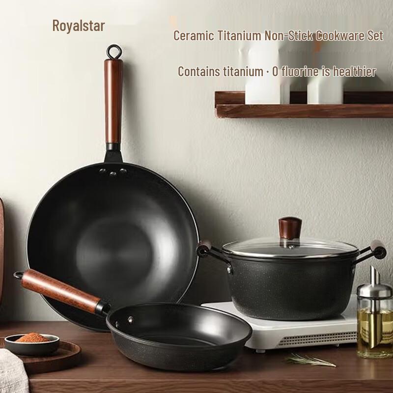 Royalstar Fine Iron 3-Piece Cookware Set