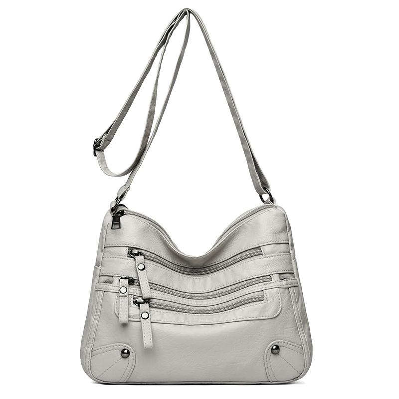 Luxury Waterproof PU Leather Shoulder Bag for Women Designer Crossbody Messenger Bag New Female Handbag