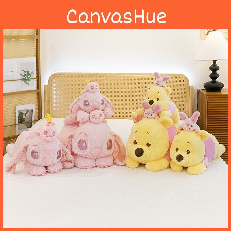 Bear And Pooh Plush Toy Animal Cushion Pillow For Bedroom Play Decor