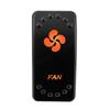 12V 24V Laser Rocker Switch Orange Led Light ON OFF / ON OFF ON for Car Boat Polaris RZR Can-Am ATV UTV RV Maverick Commander