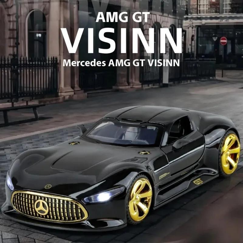 1/32 Mercedes-Benz AMG Vision GT Alloy Model Car Toy Diecasts Metal Casting Sound and Light Car Toys for Children Vehicle