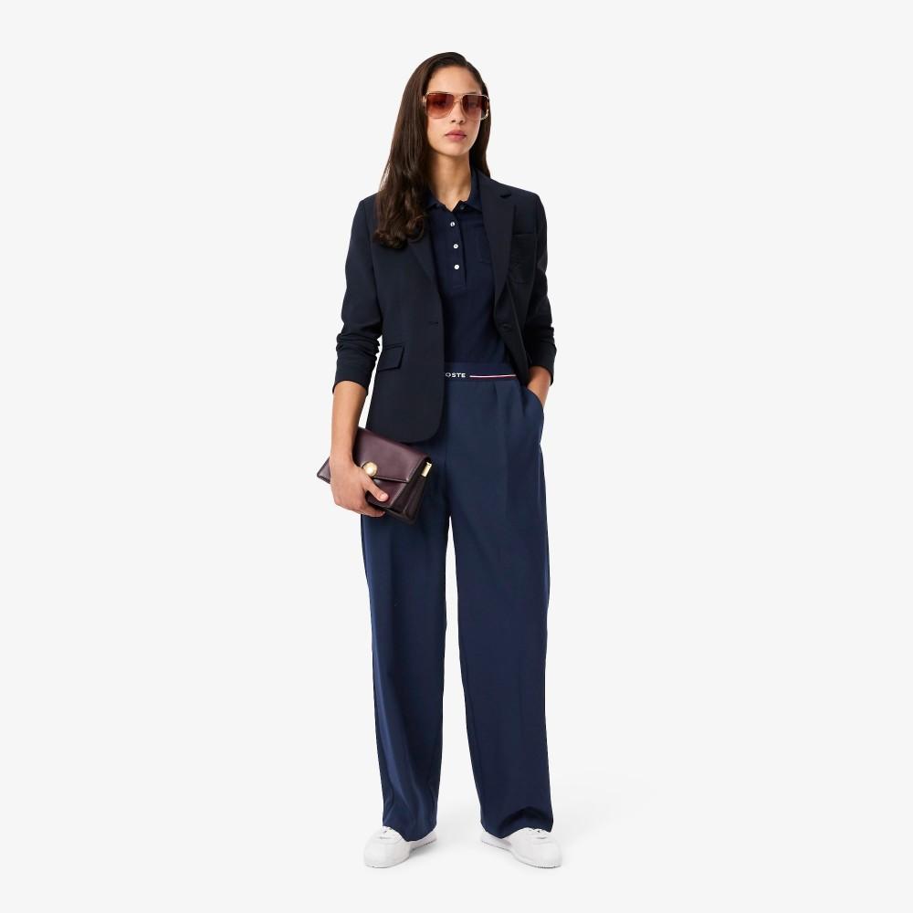 Lacoste Women's Logo Banding Wide Pants HF8428-55N166