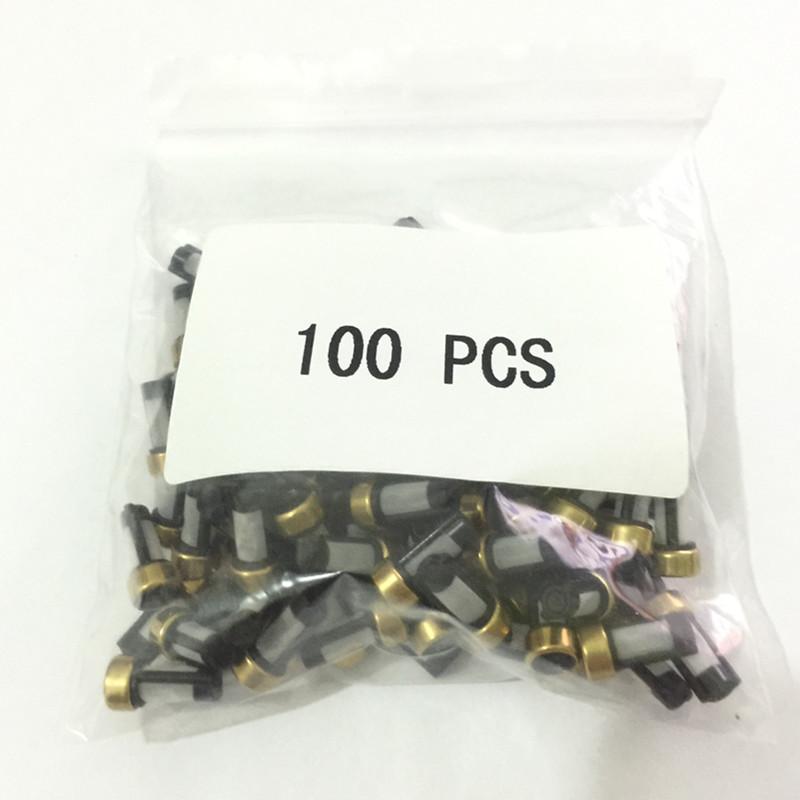 100pcs Universal Fuel Injector Micro Filter 12*6*3mm ASNU0 Basket Fuel Injector Filter for Injectors