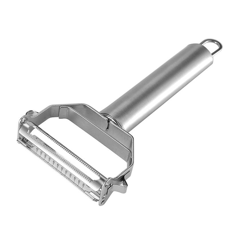 Stainless Steel Dual-Head Peeler & Multi-Purpose Grater for Fruits and Vegetables