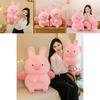 Cute Pink Rabbit-ear Flying Pig Plush Toy For Girls Stuffed Animal Doll Gift Decorative Pillow Sofa Ornament 45/55/75cm