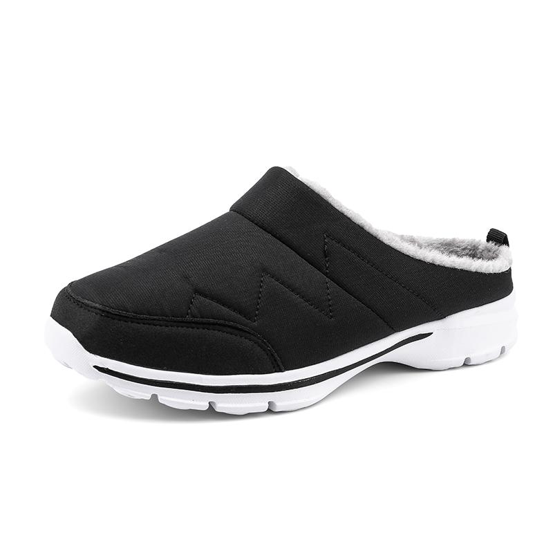 Men Women Plush Slippers Winter Indoor Outdoor Walking Shoes Warm Casual Flats Cotton Shoes Big Size 36-48