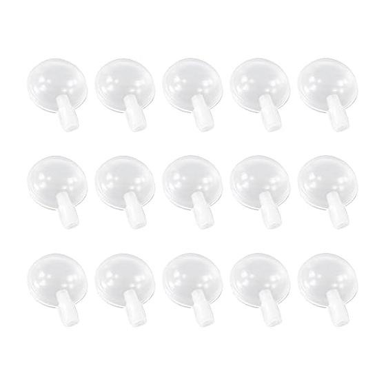 Samcos Squishy Toy Whistle Set of 15 Push Whistle Toy Squishy Whistle DIY Crafts Stuffed Animal Dog Toy Voice Box Toy Accessory (42mm)