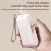Oral Care Automatic Ejectable Floss Dispenser Press-on Floss Storage Box  Daily Use