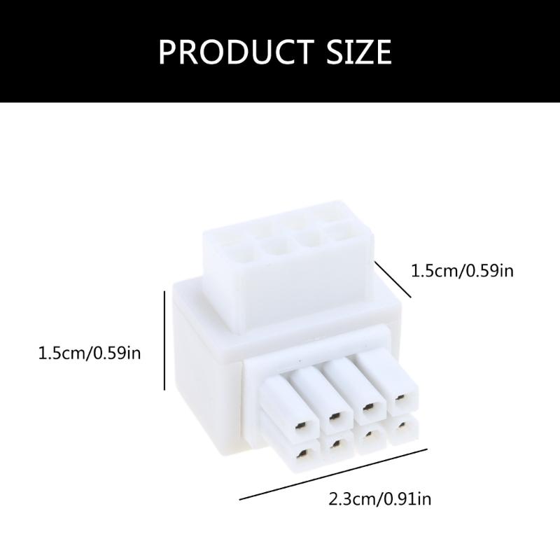 8Pin Female to 8pin Male 90 Degree Angled Power Adapter for Desktops Graphics Card Power Cable Adapter Connector