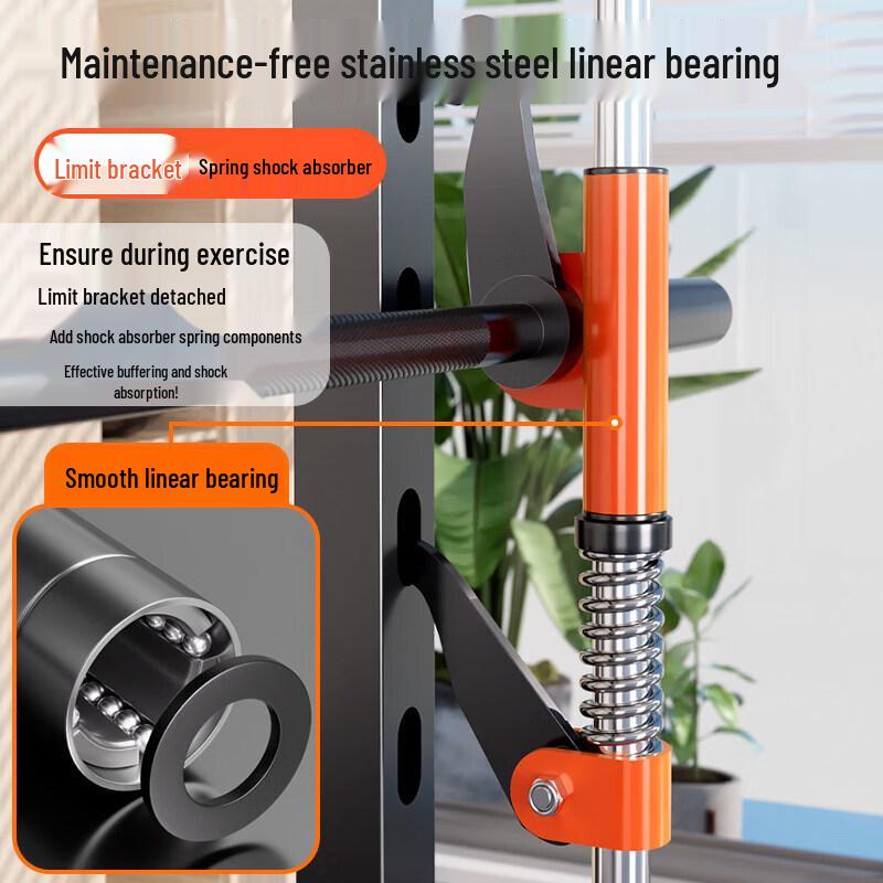 YANBO Multi-functional Squat Rack with Lat Pulldown