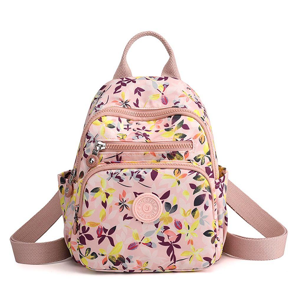 Large Capacity Backpack Small Printing Nylon Sports Backpack Waterproof Student Bag Travel Sports