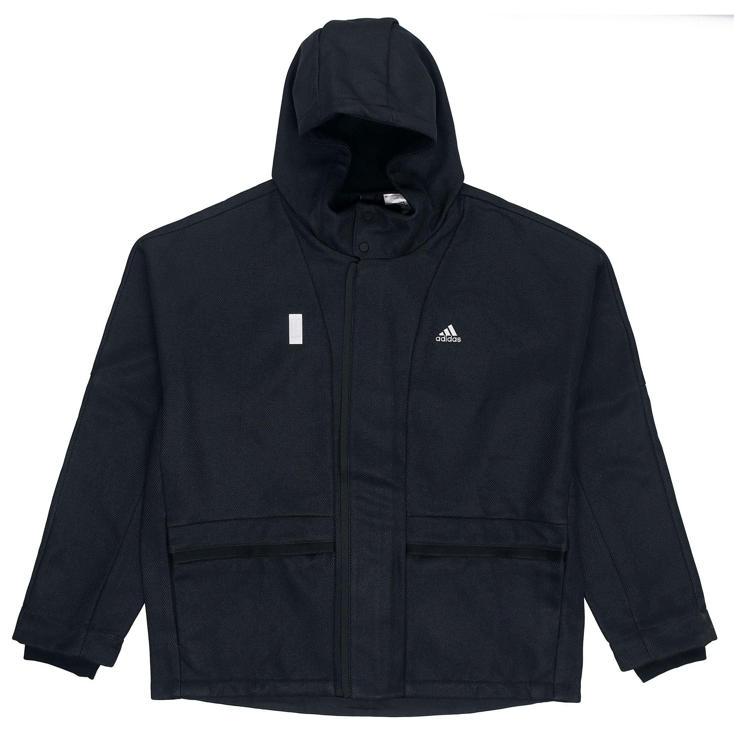 adidas Wj Wv Bond Jkt Sports hooded Logo Jacket Black Men s H39218 S