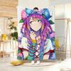 Kawaii Anime Y2k Cute Girl Throw Lightweight Flannel Blanket Soft Skin-friendly for Summer Cooling
