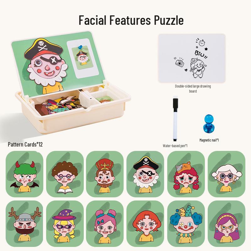 2025 Bestseller Magnetic Puzzle for Kids - Enhancing Intelligence & Early Education for 6-Year-Old Boys & Girls