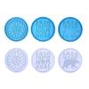 Circle Silicone Resin Mold,Mother's Day Epoxy Casting Mold for DIY Crafts Pendant Jewelry Making Keychain Silicone Mold