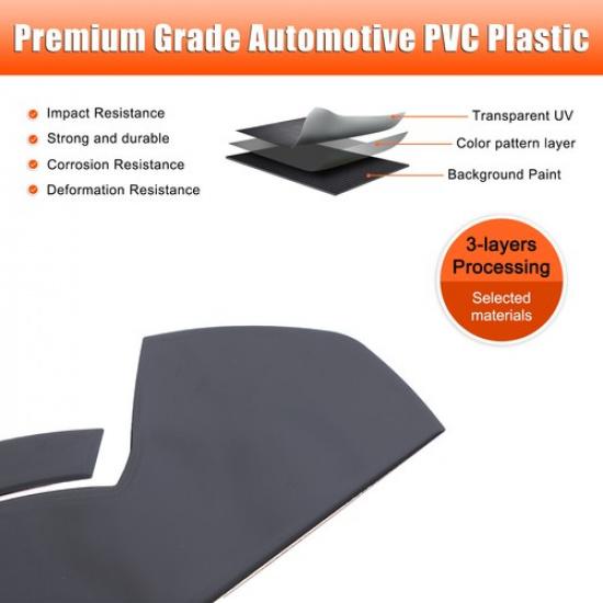 Glossy Black Door Anti-collision Panel Trim Cover For Toyota Tacoma 2015-