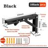 1Set Folding Bracket For Shelf Table Desk Heavy Duty Floating Triangle Shelf Collapsible Space Saving DIY Wall Mounted Bracket