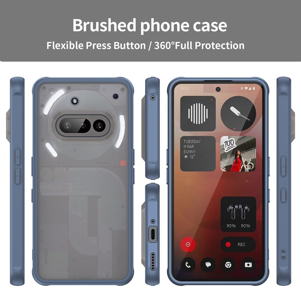 Anti-Fingerprint Case for Nothing Phone 3A Pro Phone3a Shockproof Hard Protection Mobile Phone Accessories Cases