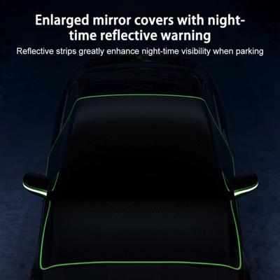 Car Windshield Cover All-Weather Protection 4-Layer Magnetic Snow And Ice Shield with Side Window And Mirror Protector Windshield Frost