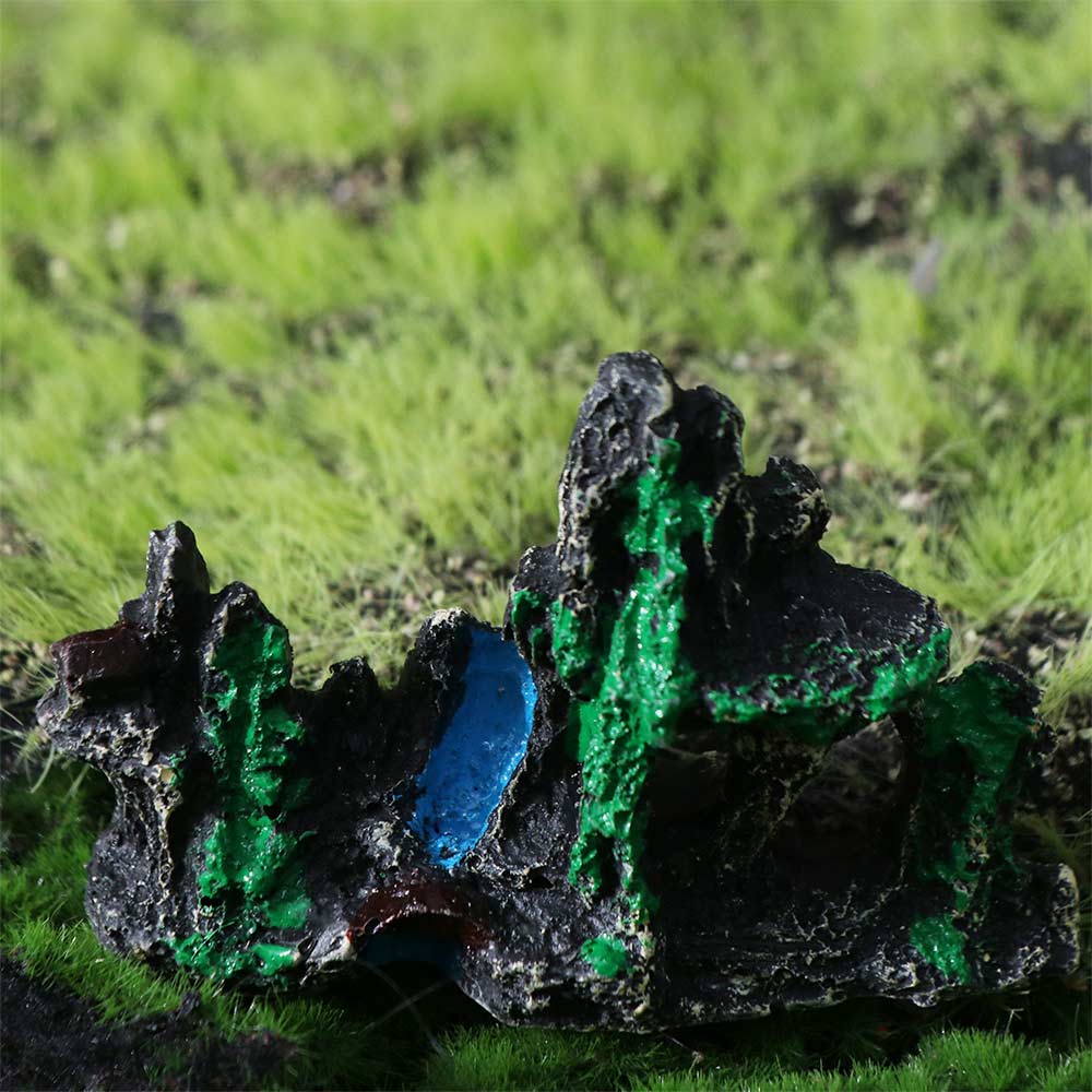 Unique Aquarium Rockery Figurines Resin Craft Simulation Stone Statue  Fish Tank Landscape Decor