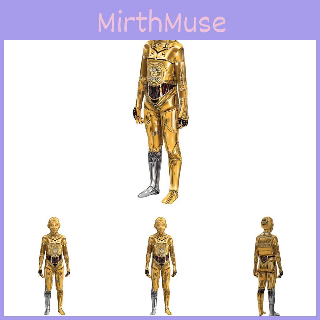 Star Wars Robot Cosplay Costume With Digital Print For Halloween Kids And Adults