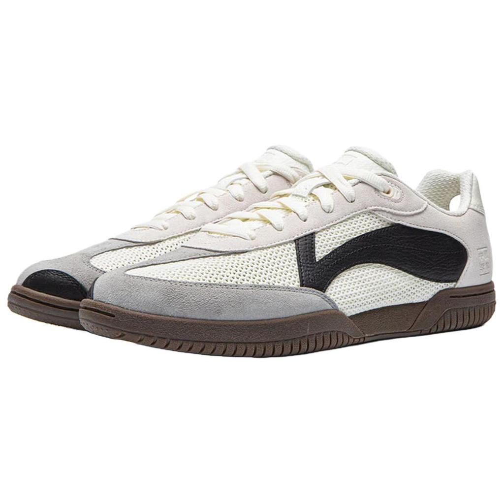 Li Ning Comfortable Minimalist Low-Top Casual Shoes Men Sneakers White Black AZGW305-1