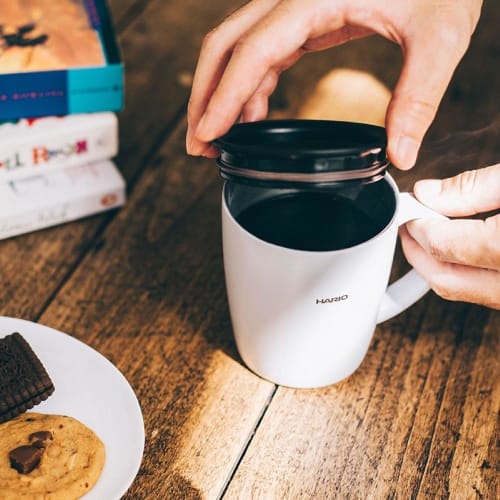 HARIO Mug Bottle Gray 300ml HARIO Thermal Mug with Lid SMF-300-GR