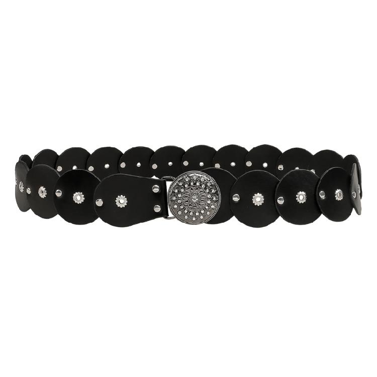 Premium PU Rivets Waist Strap Adjustable 90-110cm For Daily Wear And Special Occasion Ensembles