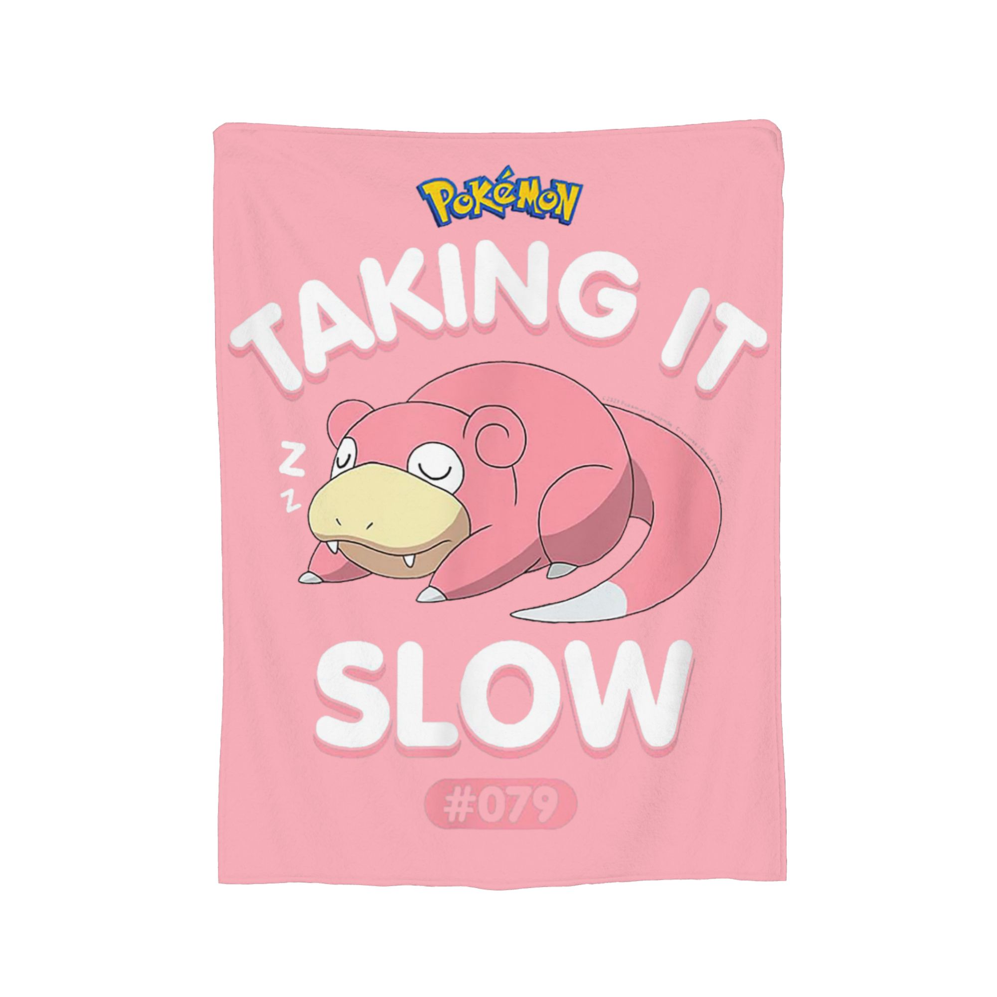 Pokemoned Slowpoke Taking It Slow Knitted Blanket Fleece  Soft Throw Blankets for Bed Bed Rug 30x40in