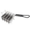 Taco Fryer Basket Holds 4 Shells V Shaped Rubber Grip Handle Stainless Steel Taco Shell Fryer Rack Holder for Baking
