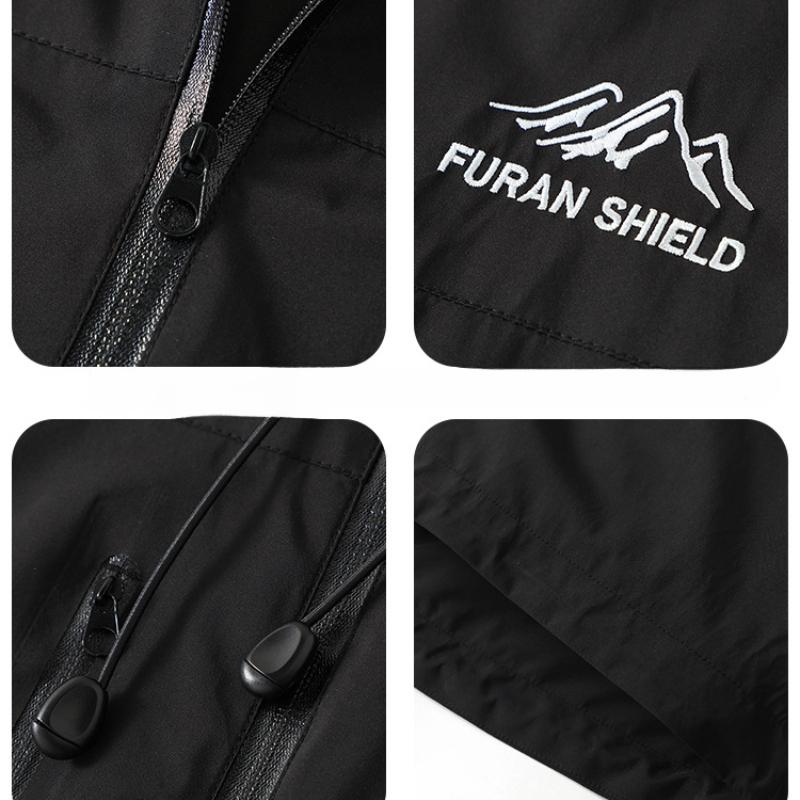 Men's Plus Size 11XL 12XL Plus Fat Hooded Spliced Top - Functional Interchange Jacket Coat