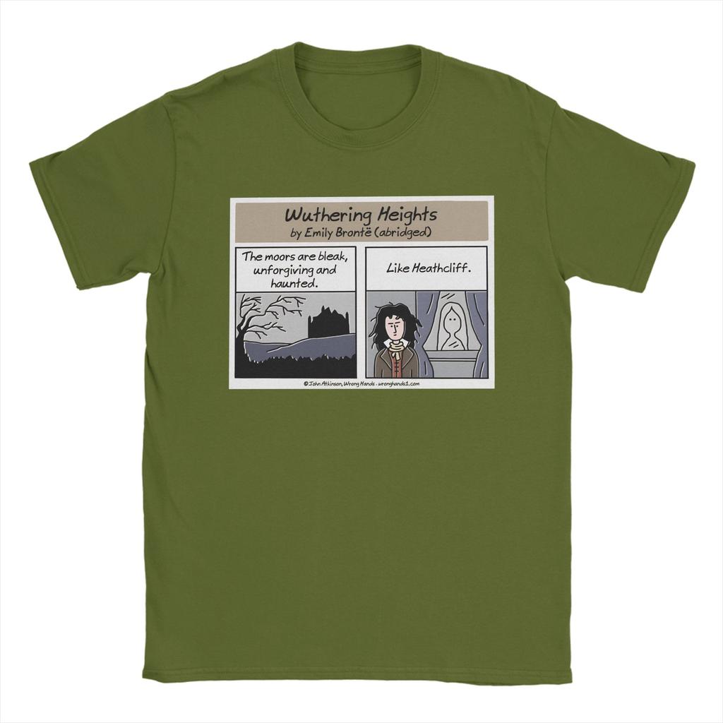 Wuthering Heights Abridged TShirts Unisex  Humorous Cotton Tees Crewneck Short Sleeve T Shirts Graphic Printed Tops