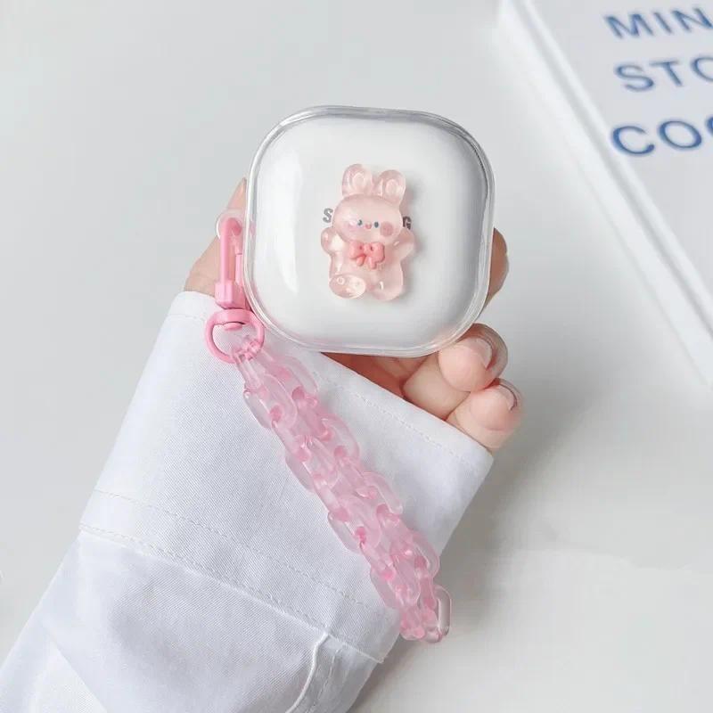 Cute Cartoon Clear Earbuds Cover for Anker Soundcore R50i NC Lovely Bracelet Earphone Case for Anker Soundcore P30i