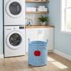 Toys Clothes Organizer with Easy Carry Handles Washing Bin for Bedroom Hotel Blue A