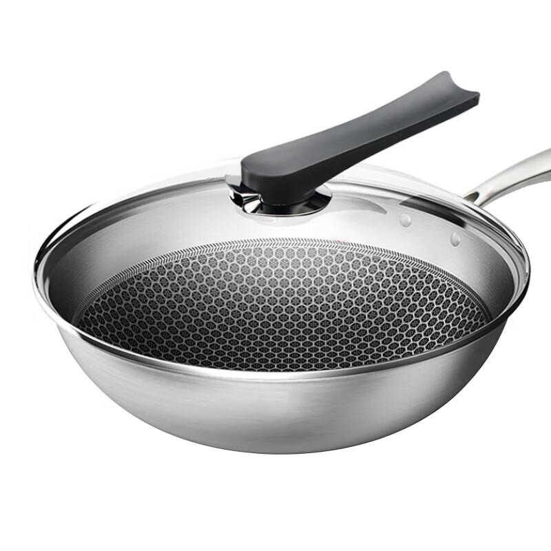 Kangbach 304 Stainless Steel Honeycomb Non-stick Wok