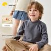 Kinder Unisex Halbhoher Kragen Thermisches Langarm-T-Shirt