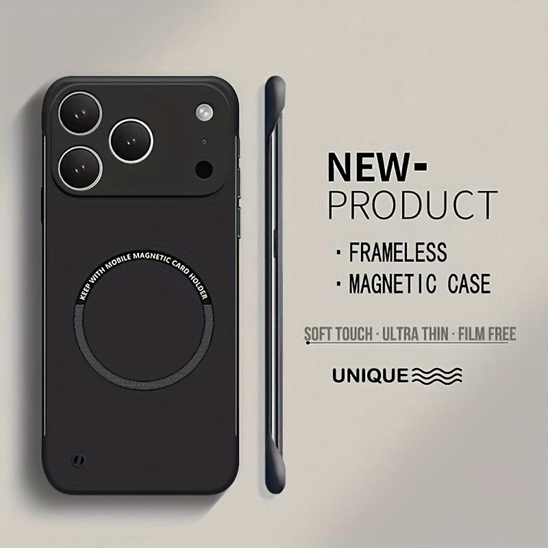 Ultra Thin Magnetic Frameless Case for for For Iphone 17 Air 16 1 14 13 12 11 Pro Max X XR 7 8 Plus Matte Back Cover