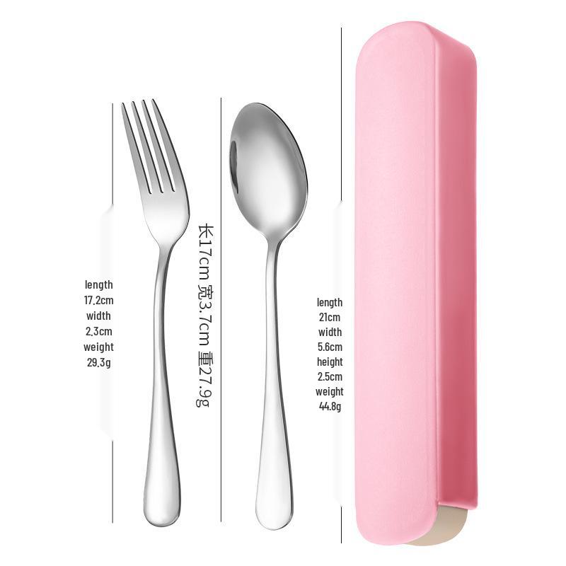3-Piece Minimalist Stainless Steel Cutlery Set: Portable Knife, Fork & Spoon for Home, Student, or Outdoor Use