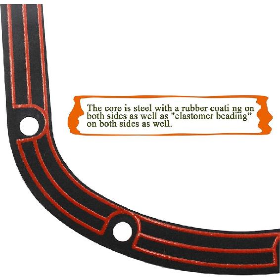 TENG MILE D030 Differential Cover Gasket Rubber Coated Steel Core for Dana 30 Axle for Jeep Wrangler TJ JK KJ Cherokee