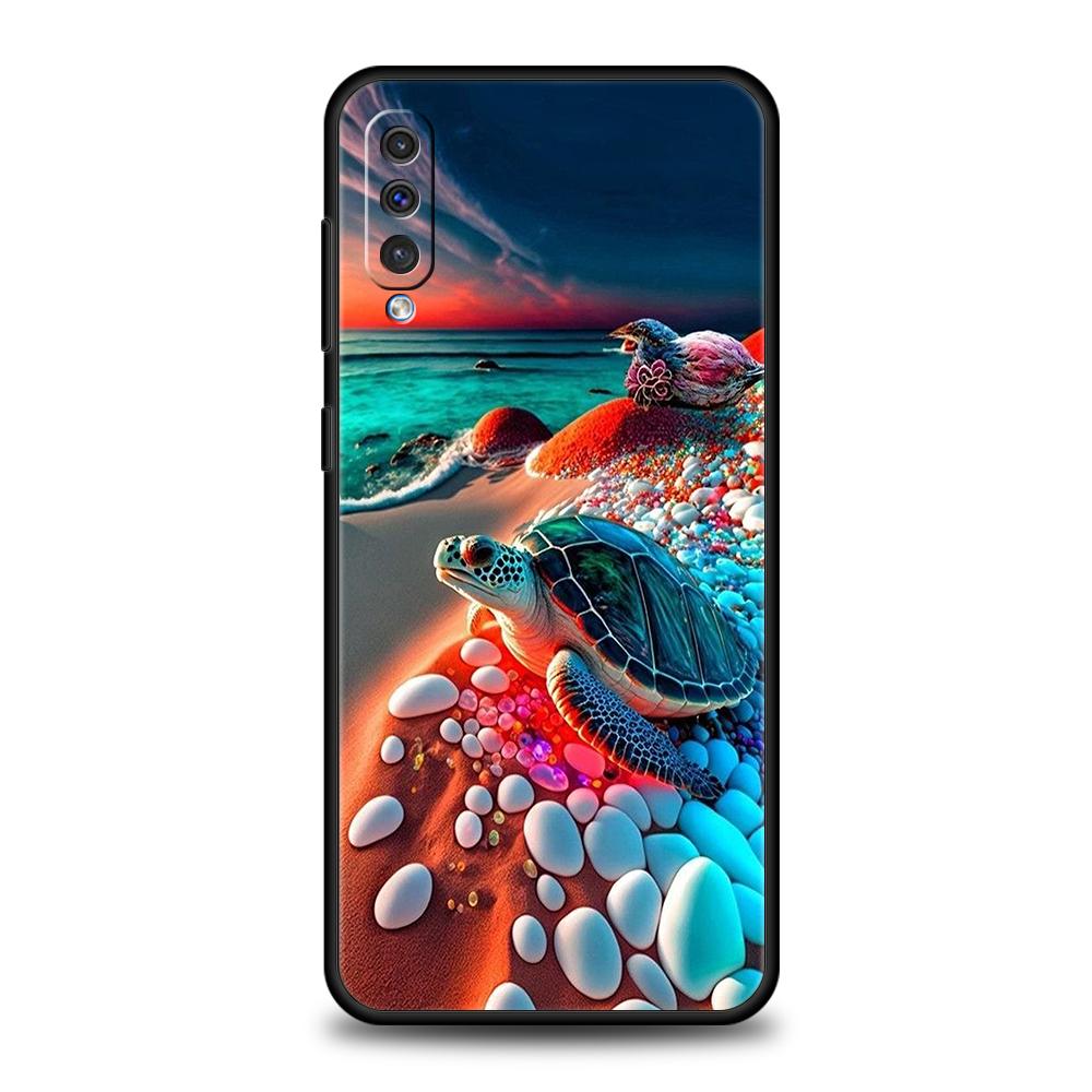

Little Turtle Phone Case for Samsung Galaxy A24 A13 A53 A73 A33 A22 A12 A02 A03 A05 A70 A50 A10 A20 5G Silicone Cover Shell Bags Samsung A05s