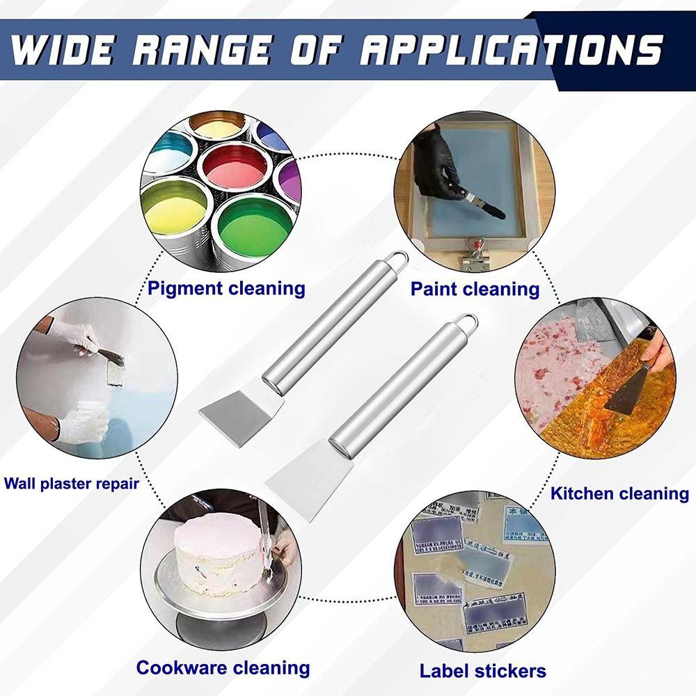 2 Stück Multifunktionaler Küchenreinigungsschaber Schwerlast-Klebstoffschaber Schneeschaufel Bodenreinigung